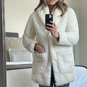 Shearling coat xs